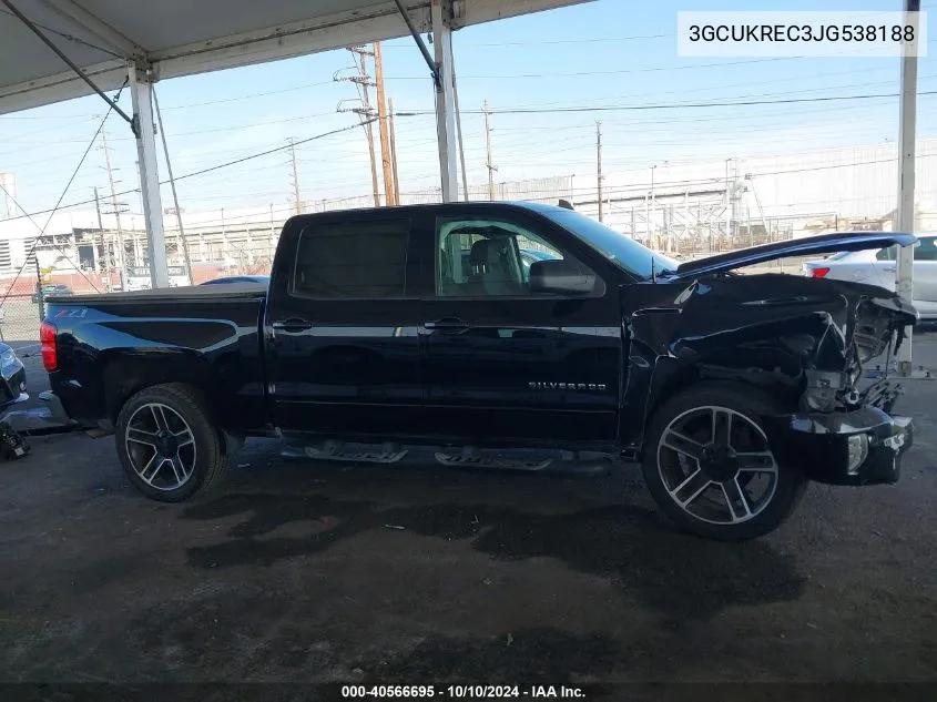 3GCUKREC3JG538188 2018 Chevrolet Silverado 1500 2Lt