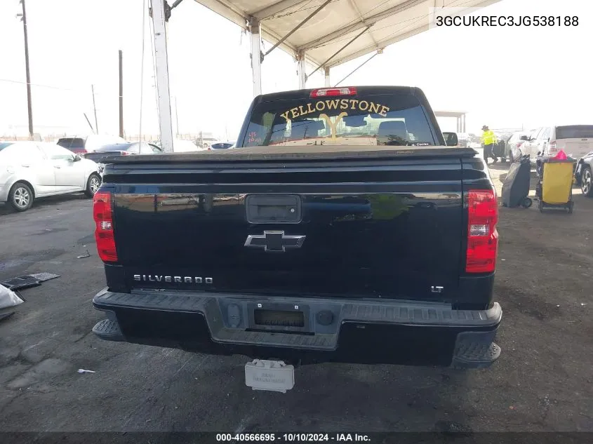 2018 Chevrolet Silverado 1500 2Lt VIN: 3GCUKREC3JG538188 Lot: 40566695