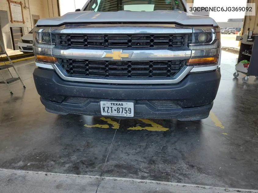 2018 Chevrolet Silverado 1500 Wt VIN: 3GCPCNEC6JG369092 Lot: 40578467