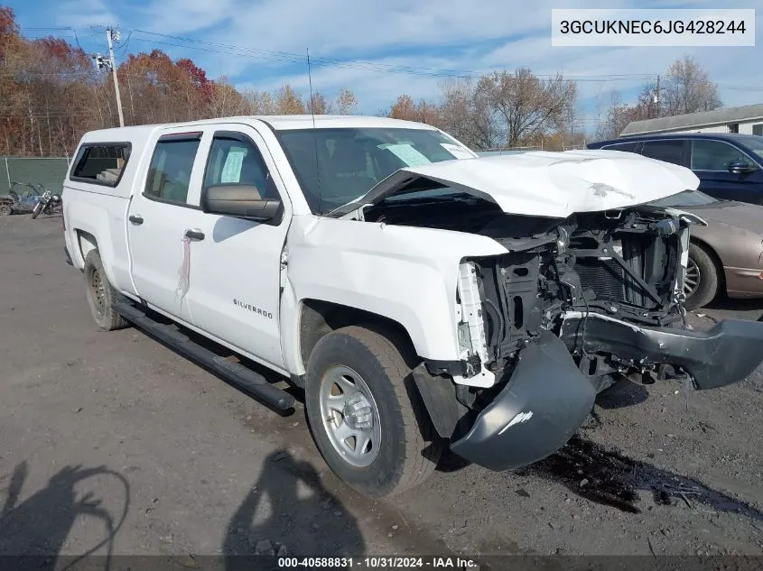 2018 Chevrolet Silverado 1500 Wt VIN: 3GCUKNEC6JG428244 Lot: 40588831