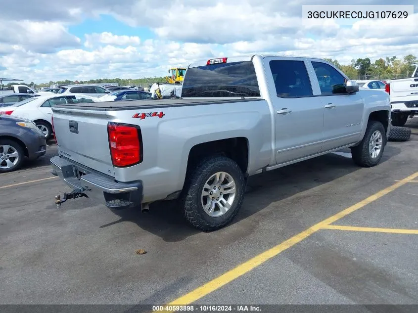 2018 Chevrolet Silverado 1500 1Lt VIN: 3GCUKREC0JG107629 Lot: 40593898