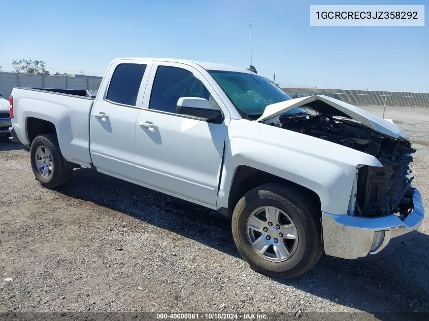 2018 Chevrolet Silverado 1500 1Lt VIN: 1GCRCREC3JZ358292 Lot: 40600861