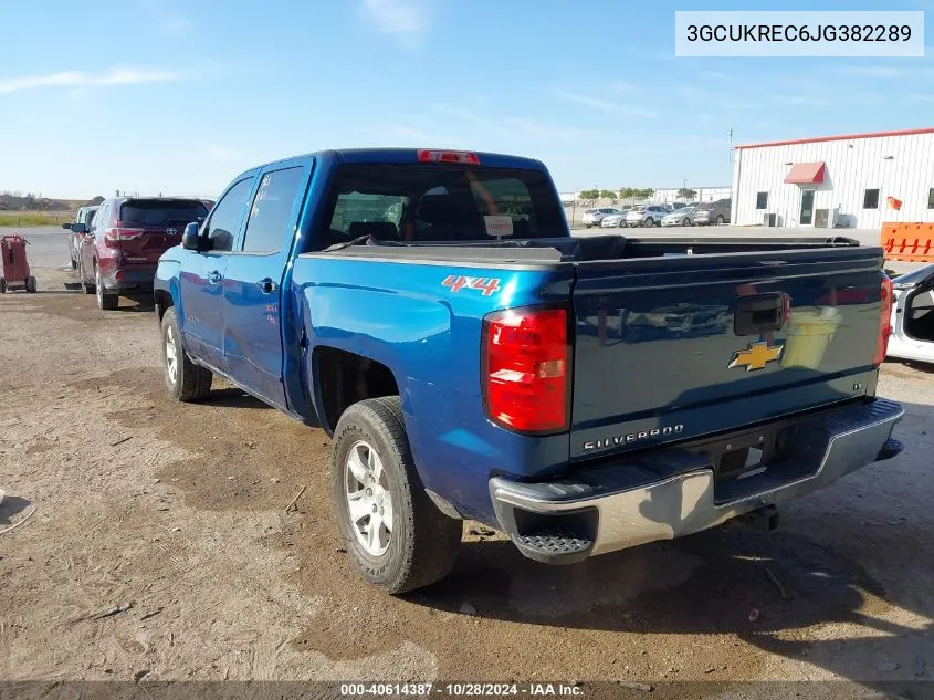 2018 Chevrolet Silverado 1500 K1500 Lt VIN: 3GCUKREC6JG382289 Lot: 40614387