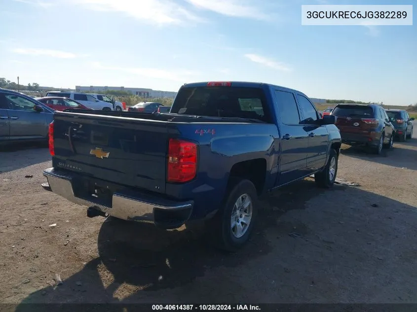 2018 Chevrolet Silverado 1500 K1500 Lt VIN: 3GCUKREC6JG382289 Lot: 40614387