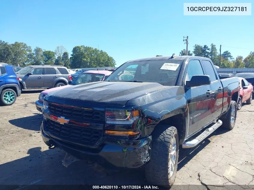 2018 Chevrolet Silverado 1500 Custom VIN: 1GCRCPEC9JZ327181 Lot: 40620110