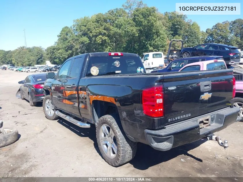 2018 Chevrolet Silverado 1500 Custom VIN: 1GCRCPEC9JZ327181 Lot: 40620110