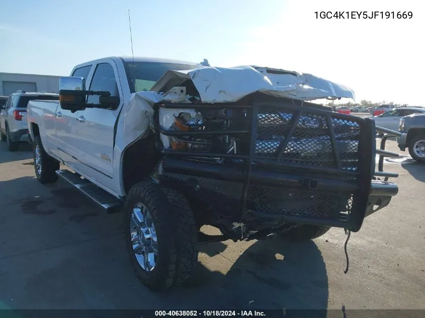 2018 Chevrolet Silverado 3500Hd High Country VIN: 1GC4K1EY5JF191669 Lot: 40638052