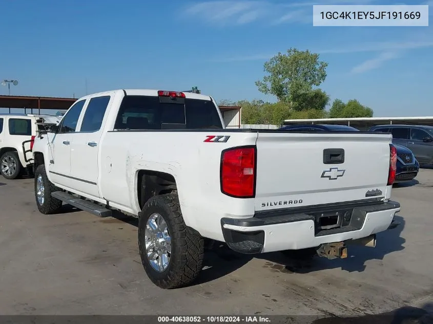 2018 Chevrolet Silverado 3500Hd High Country VIN: 1GC4K1EY5JF191669 Lot: 40638052