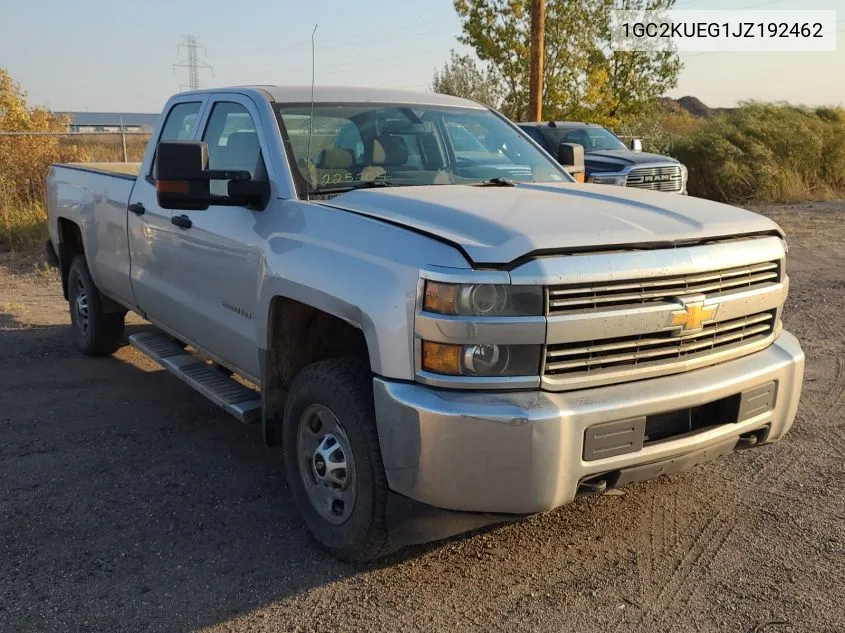 2018 Chevrolet Silverado 2500Hd Wt VIN: 1GC2KUEG1JZ192462 Lot: 40657387