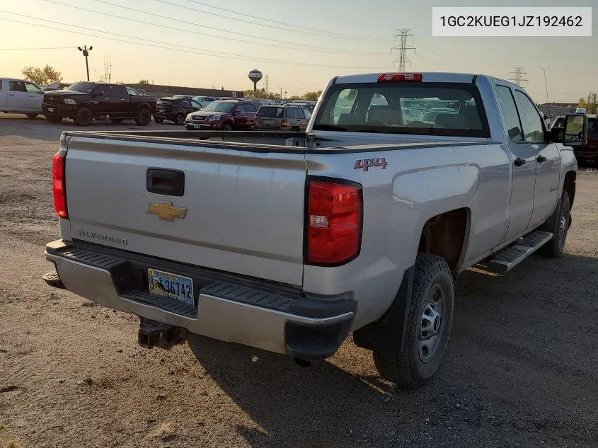 2018 Chevrolet Silverado 2500Hd Wt VIN: 1GC2KUEG1JZ192462 Lot: 40657387