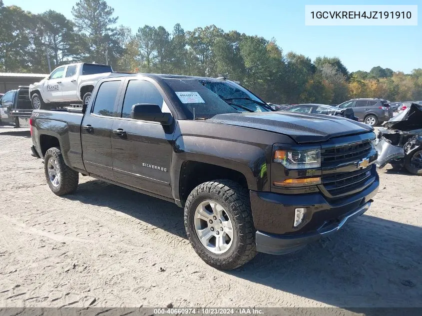 2018 Chevrolet Silverado 1500 2Lt VIN: 1GCVKREH4JZ191910 Lot: 40660974