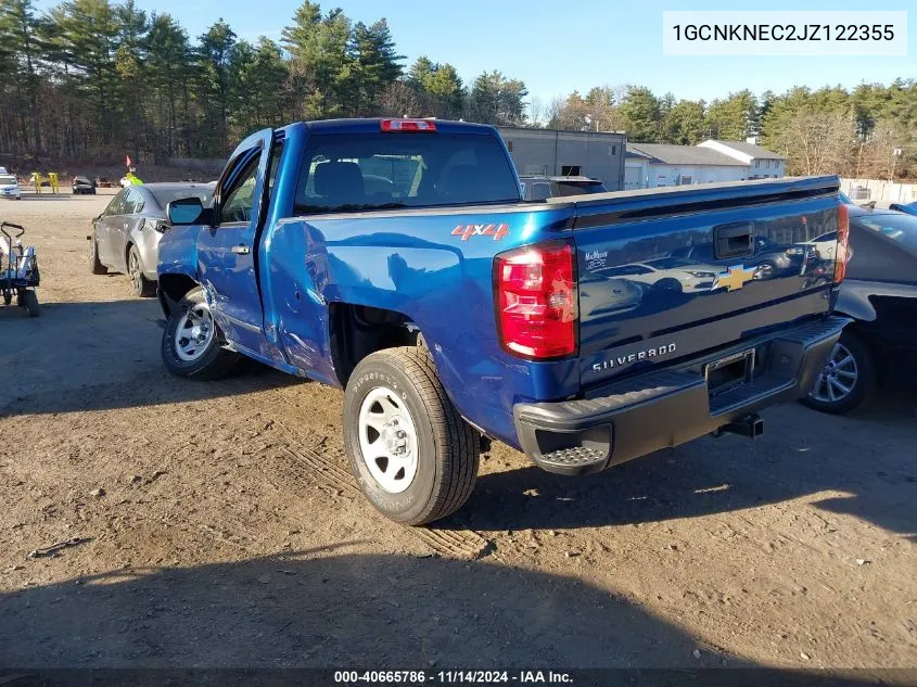 2018 Chevrolet Silverado 1500 Wt VIN: 1GCNKNEC2JZ122355 Lot: 40665786