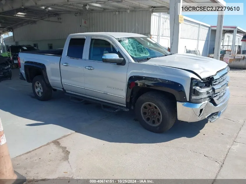 2018 Chevrolet Silverado 1500 1Lz VIN: 1GCRCSEC2JZ279610 Lot: 40674151