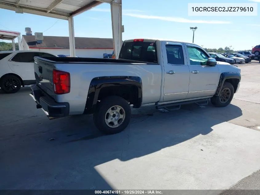 2018 Chevrolet Silverado 1500 1Lz VIN: 1GCRCSEC2JZ279610 Lot: 40674151