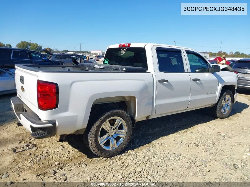 2018 Chevrolet Silverado 1500 Custom VIN: 3GCPCPECXJG348435 Lot: 40679832