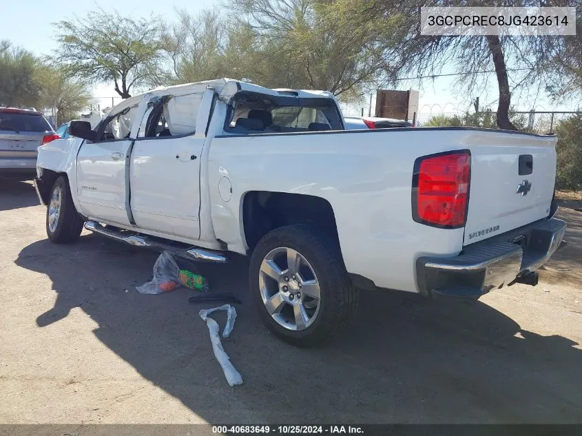 2018 Chevrolet Silverado 1500 1Lt VIN: 3GCPCREC8JG423614 Lot: 40683649