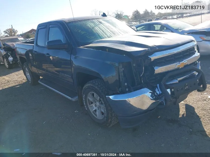 2018 Chevrolet Silverado 1500 1Lt VIN: 1GCVKREC1JZ183719 Lot: 40697381