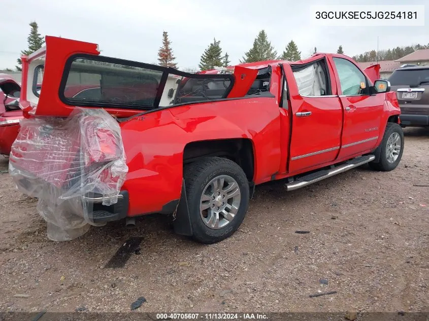 3GCUKSEC5JG254181 2018 Chevrolet Silverado 1500 1Lz