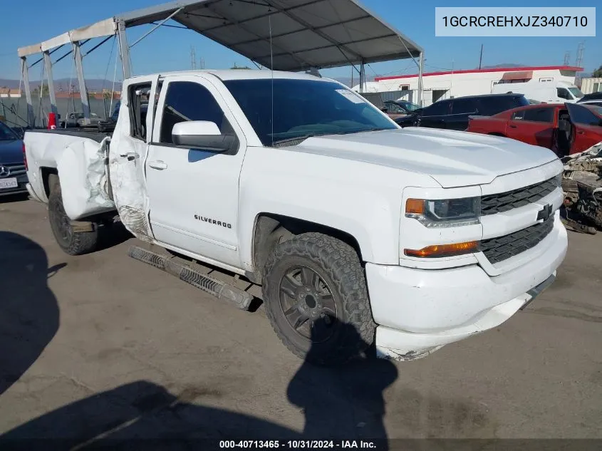 2018 Chevrolet Silverado 1500 1Lt VIN: 1GCRCREHXJZ340710 Lot: 40713465