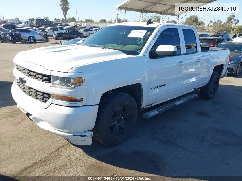 2018 Chevrolet Silverado 1500 1Lt VIN: 1GCRCREHXJZ340710 Lot: 40713465