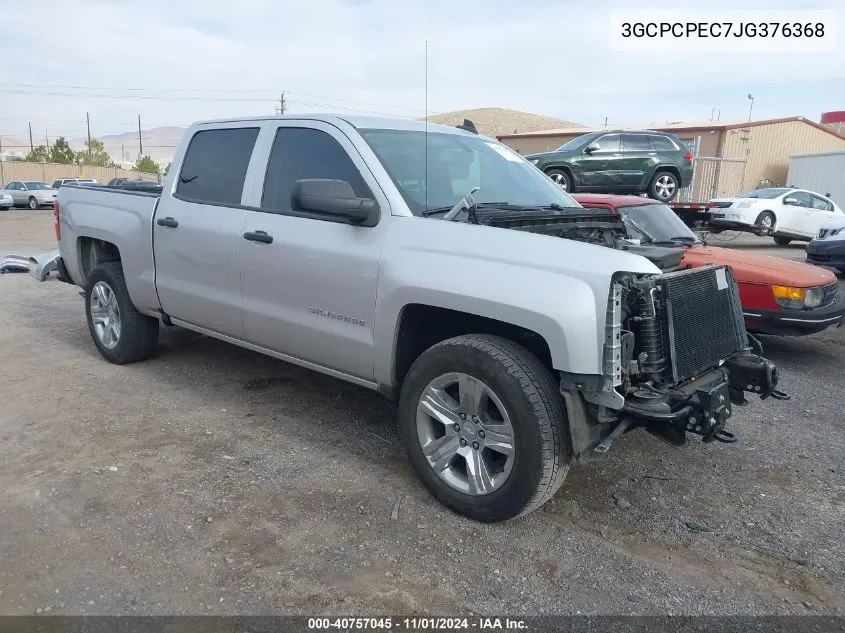 2018 Chevrolet Silverado 1500 Custom VIN: 3GCPCPEC7JG376368 Lot: 40757045