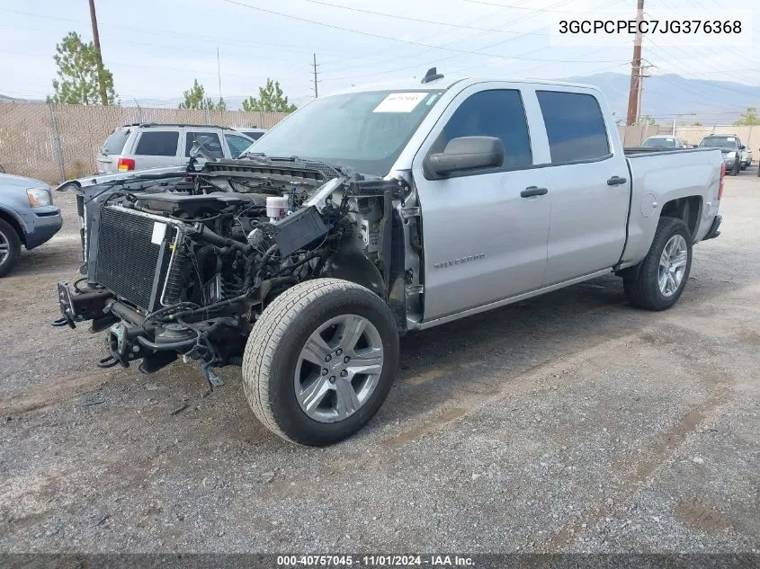 2018 Chevrolet Silverado 1500 Custom VIN: 3GCPCPEC7JG376368 Lot: 40757045