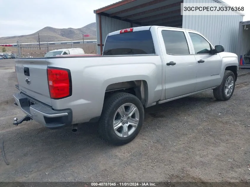 2018 Chevrolet Silverado 1500 Custom VIN: 3GCPCPEC7JG376368 Lot: 40757045