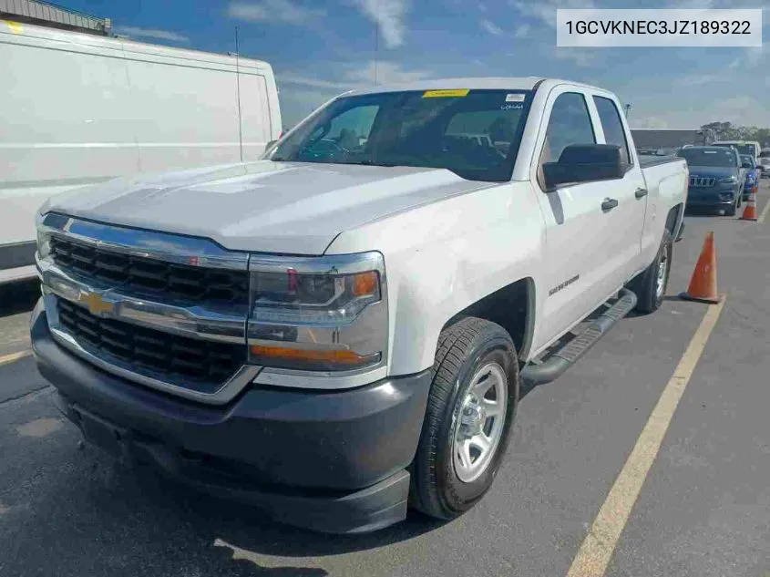 2018 Chevrolet Silverado 1500 Wt VIN: 1GCVKNEC3JZ189322 Lot: 40768247