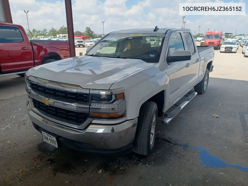 2018 Chevrolet Silverado 1500 1Lt VIN: 1GCRCREH6JZ365152 Lot: 40768320