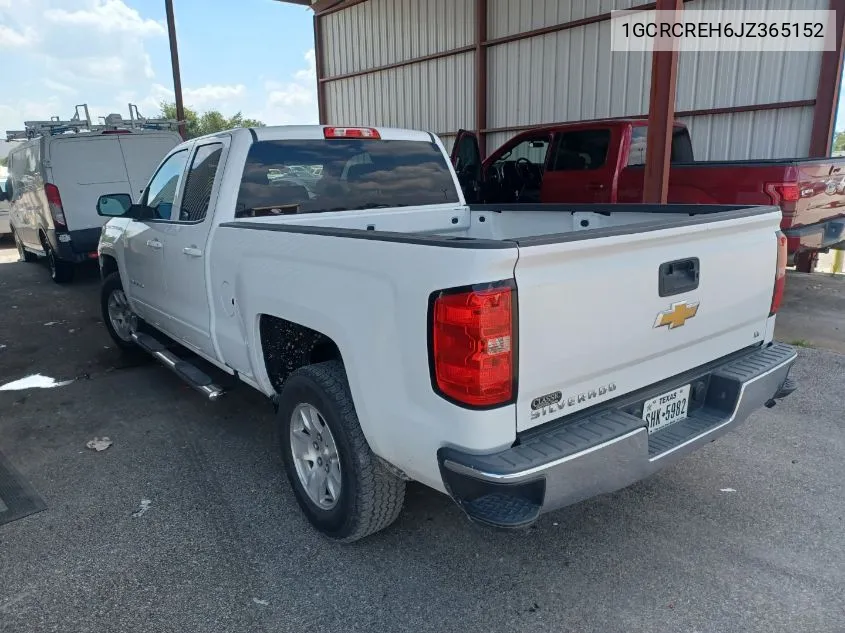 2018 Chevrolet Silverado 1500 1Lt VIN: 1GCRCREH6JZ365152 Lot: 40768320