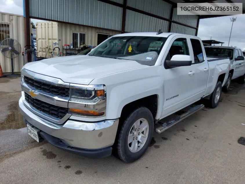 2018 Chevrolet Silverado 1500 1Lt VIN: 1GCRCREH6JZ365152 Lot: 40768320