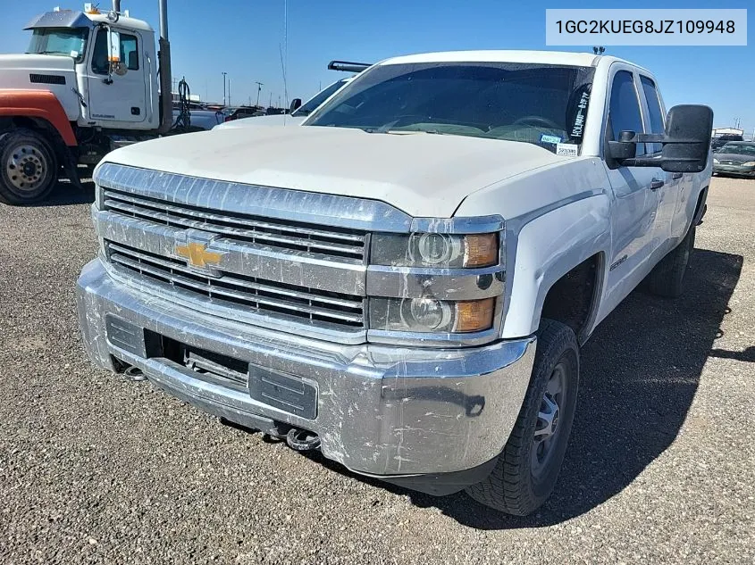 2018 Chevrolet Silverado 2500Hd Wt VIN: 1GC2KUEG8JZ109948 Lot: 40768325