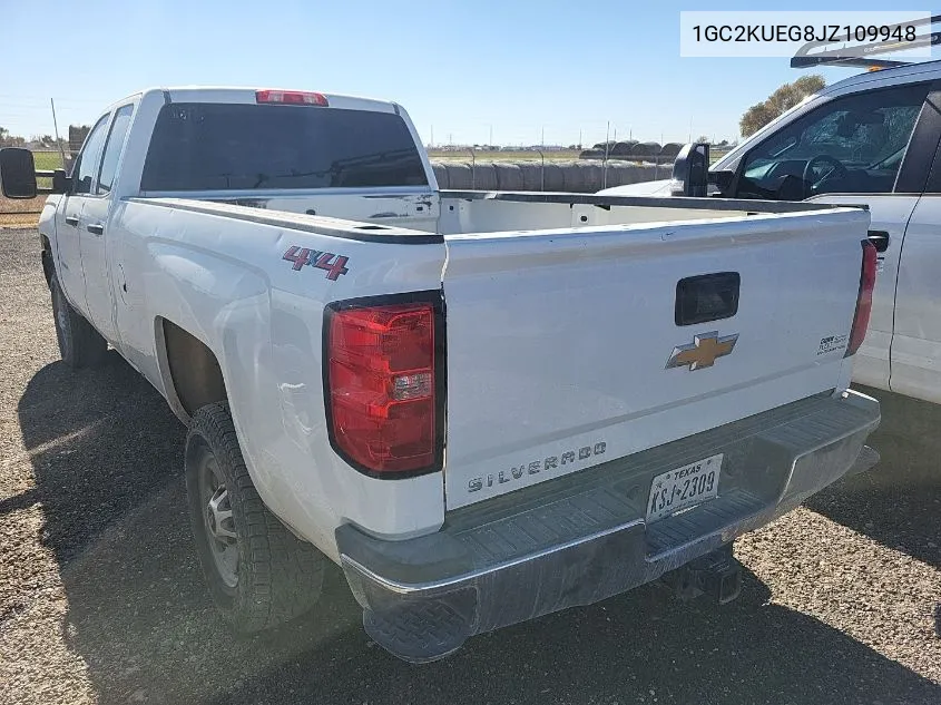 2018 Chevrolet Silverado 2500Hd Wt VIN: 1GC2KUEG8JZ109948 Lot: 40768325