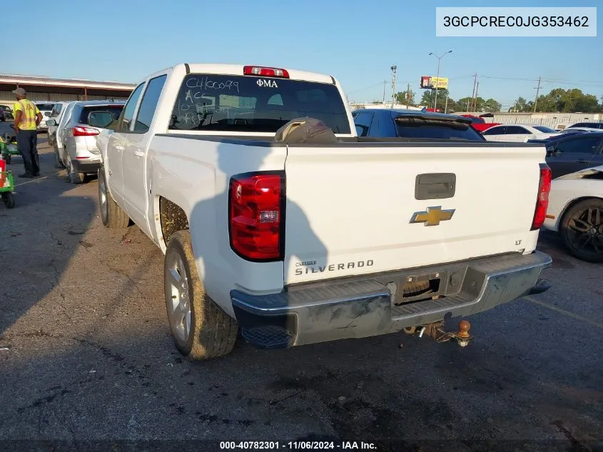 3GCPCREC0JG353462 2018 Chevrolet Silverado 1500 1Lt