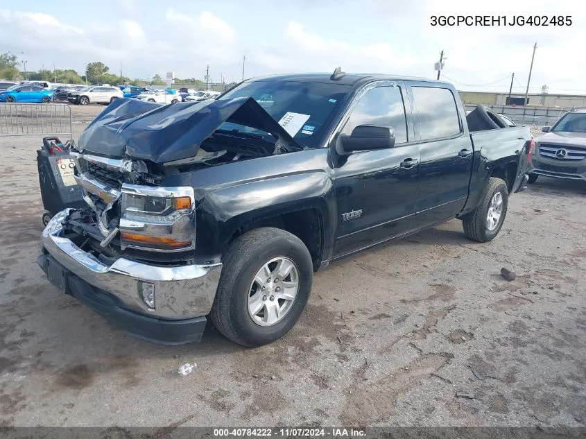 2018 Chevrolet Silverado 1500 1Lt VIN: 3GCPCREH1JG402485 Lot: 40784222