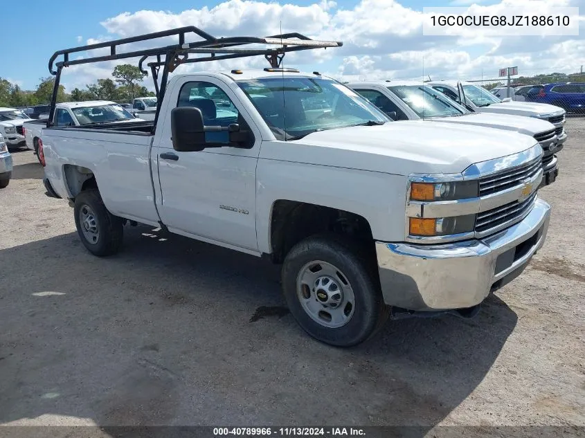 2018 Chevrolet Silverado 2500Hd Wt VIN: 1GC0CUEG8JZ188610 Lot: 40789966