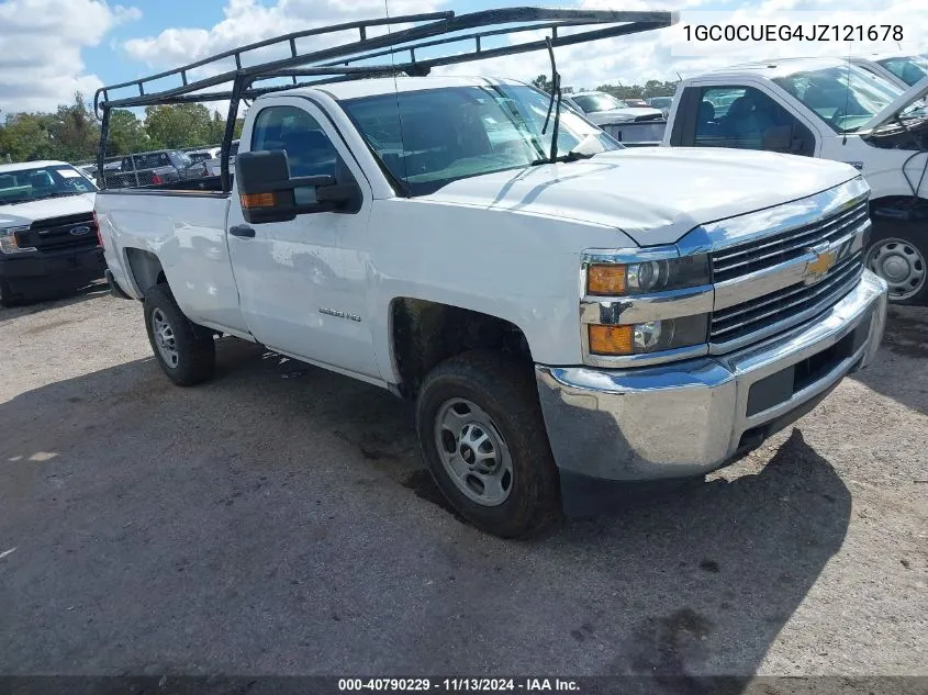 2018 Chevrolet Silverado 2500Hd Wt VIN: 1GC0CUEG4JZ121678 Lot: 40790229