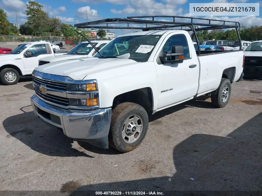 2018 Chevrolet Silverado 2500Hd Wt VIN: 1GC0CUEG4JZ121678 Lot: 40790229