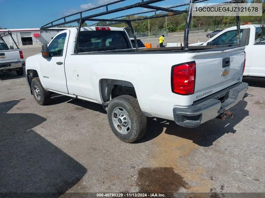 2018 Chevrolet Silverado 2500Hd Wt VIN: 1GC0CUEG4JZ121678 Lot: 40790229