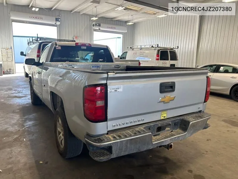 2018 Chevrolet Silverado C1500 Lt VIN: 1GCNCREC4JZ207380 Lot: 40795115