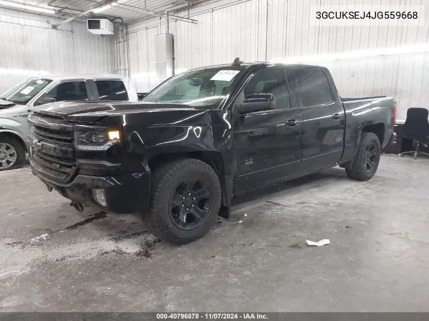 2018 Chevrolet Silverado 1500 2Lz VIN: 3GCUKSEJ4JG559668 Lot: 40796878