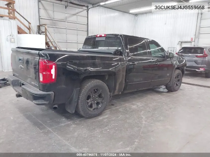 2018 Chevrolet Silverado 1500 2Lz VIN: 3GCUKSEJ4JG559668 Lot: 40796878