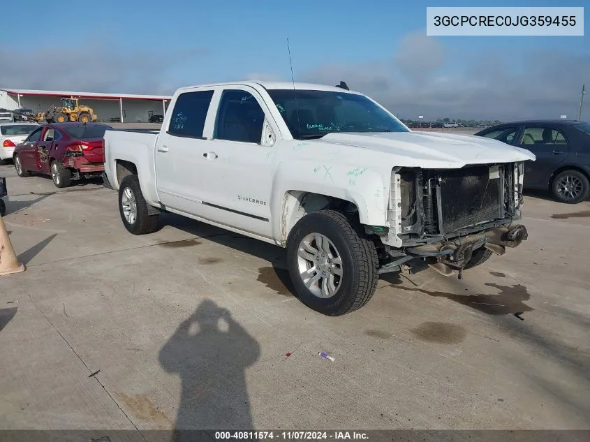 2018 Chevrolet Silverado 1500 1Lt VIN: 3GCPCREC0JG359455 Lot: 40811574