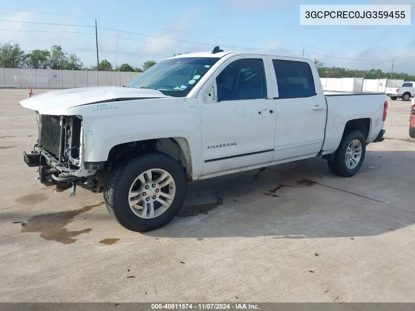 2018 Chevrolet Silverado 1500 1Lt VIN: 3GCPCREC0JG359455 Lot: 40811574