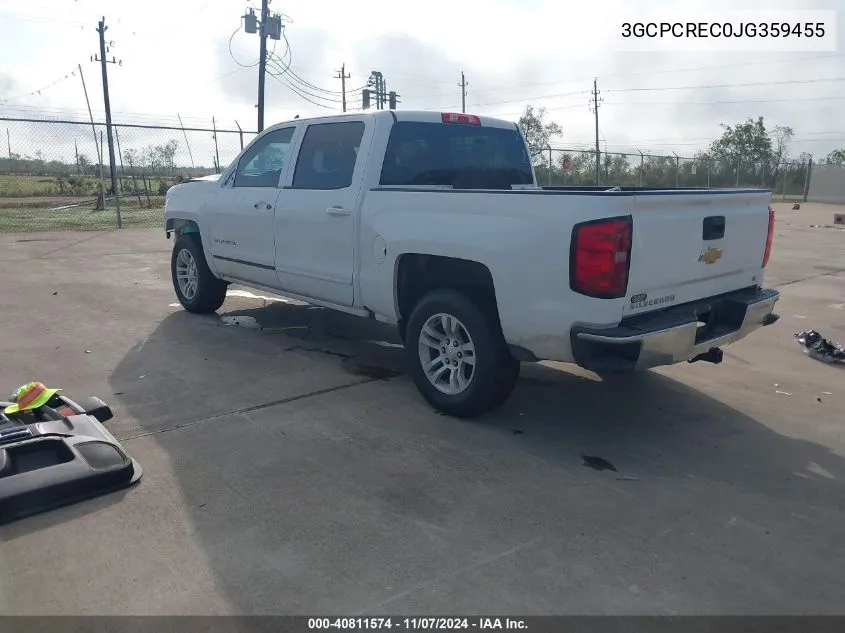 2018 Chevrolet Silverado 1500 1Lt VIN: 3GCPCREC0JG359455 Lot: 40811574