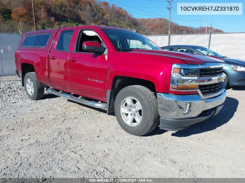 2018 Chevrolet Silverado 1500 1Lt VIN: 1GCVKREH7JZ331870 Lot: 40826637