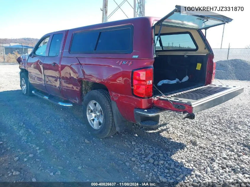 2018 Chevrolet Silverado 1500 1Lt VIN: 1GCVKREH7JZ331870 Lot: 40826637