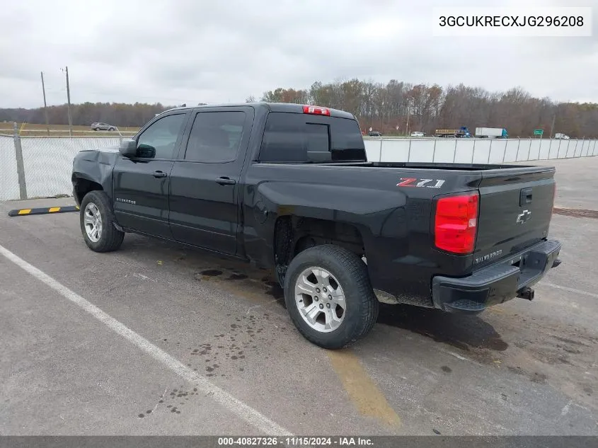 2018 Chevrolet Silverado 1500 2Lt VIN: 3GCUKRECXJG296208 Lot: 40827326