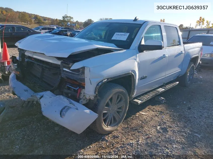 2018 Chevrolet Silverado 1500 2Lt VIN: 3GCUKREC1JG639357 Lot: 40830989