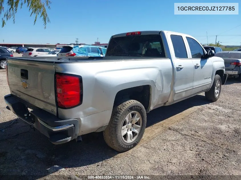 2018 Chevrolet Silverado 1500 1Lt VIN: 1GCRCREC0JZ127785 Lot: 40833534